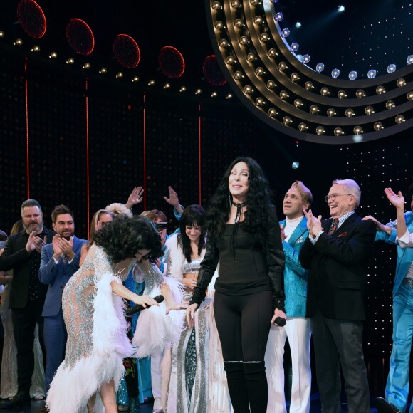 Final de la première représentation du spectacle "The Cher Show" à Broadway. New York, le 3 décembre 2018.