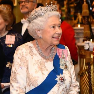 Elizabeth II - La famille royale d'Angleterre accueille les invités lors d'une réception pour les membres du corps diplomatique au palais de Buckingham à Londres le 4 décembre 2018.