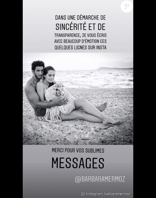 Barbara Morel annonce sa rupture avec Maxime Mermoz sur Instagram le 4 décembre 2018.