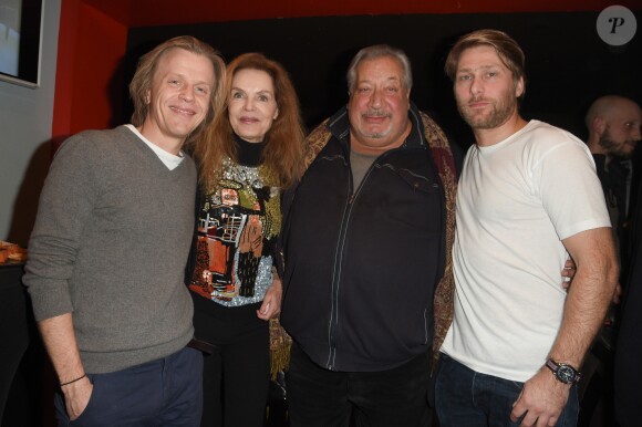 Semi-exclusif - Alex Lutz, Cyrielle Clair, Jean-Claude Dreyfus et Tom Dingler - Les célébrités assistent à la projection du film "Guy" suivie du concert exceptionnel d'Alex Lutz et des musiciens du film qui interprétent en exclusivité les musiques originales du film, dans la salle mythique du music-hall français, Bobino, à Paris, France, le 4 décembre 2018. © Coadic Guirec/Bestimage