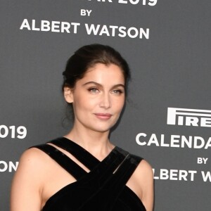 Laetitia Casta - Conférence de presse du calendrier Pirelli à Milan. Le 5 décembre 2018.