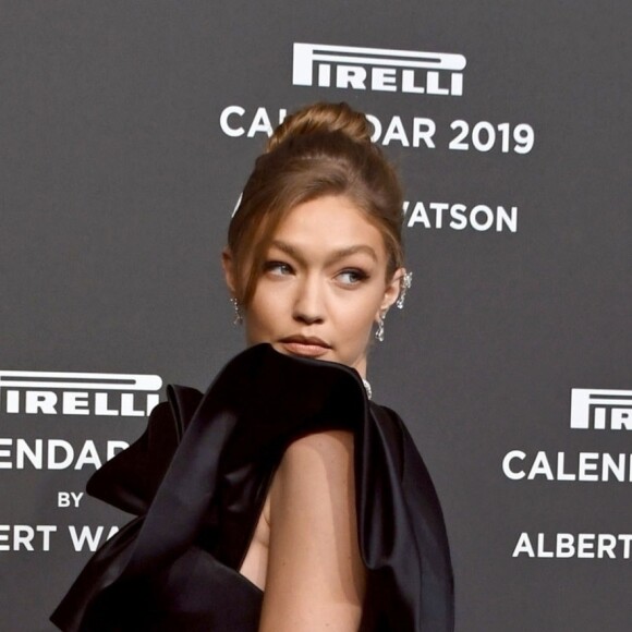 Gigi Hadid - Soirée de lancement du calendrier Pirelli 2019 par le photographe A.Watson au HangarBicocca à Milan, le 5 décembre 2018.