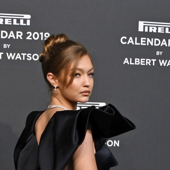 Gigi Hadid - Soirée de lancement du calendrier Pirelli 2019 par le photographe A.Watson au HangarBicocca à Milan, le 5 décembre 2018.