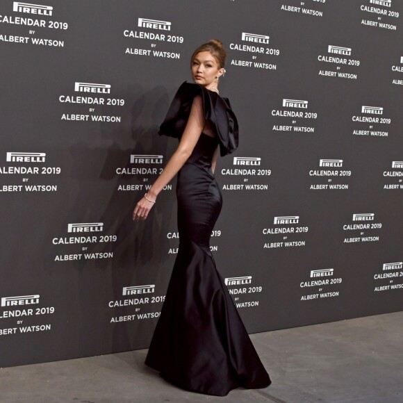 Gigi Hadid - Soirée de lancement du calendrier Pirelli 2019 par le photographe A.Watson au HangarBicocca à Milan, le 5 décembre 2018.