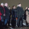 Le premier Justin Trudeau, accompagné de sa femme Sophie Gregoire Trudeau, a participé à une cérémonie d'hommage aux victimes de l'Ecole Polytechnique, le 6 décembre 2018 à Montréal.