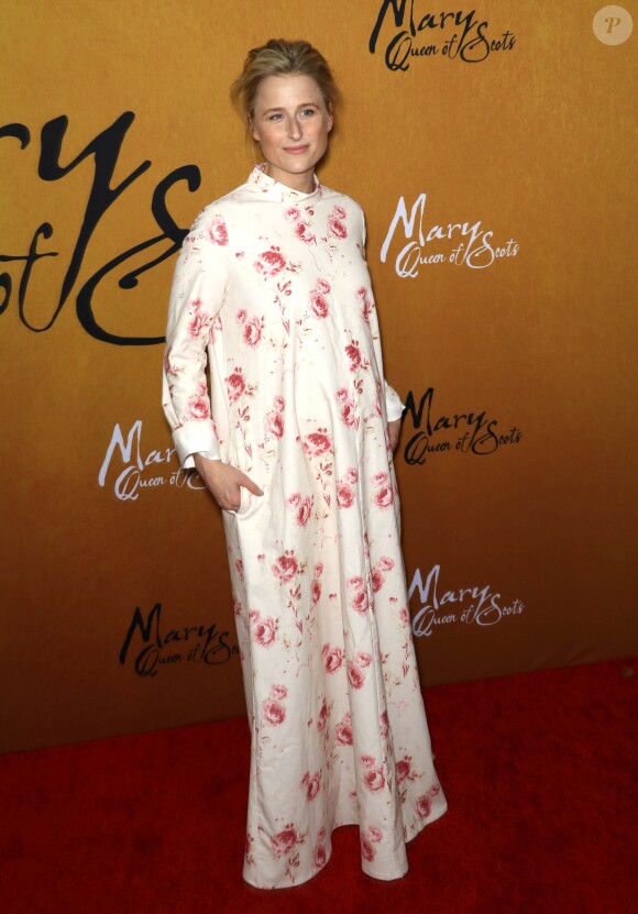 Mamie Gummer lors du photocall de la première du film "Mary Queen of Scots" à New York le 4 décembre 2018.