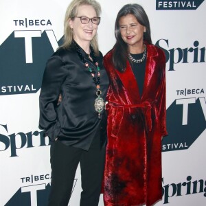 Meryl Streep, Tracey Ullman à la première de "Tracey's Ullman Show - Saison 3" lors du festival TV de Tribeca à New York, le 21 septembre 2018.