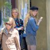 Exclusif - Reese Witherspoon jette une glace sur Meryl Streep pour les besoins du tournage de la série 'Big Little Lies' à Los Angeles le 31 juillet 2018.