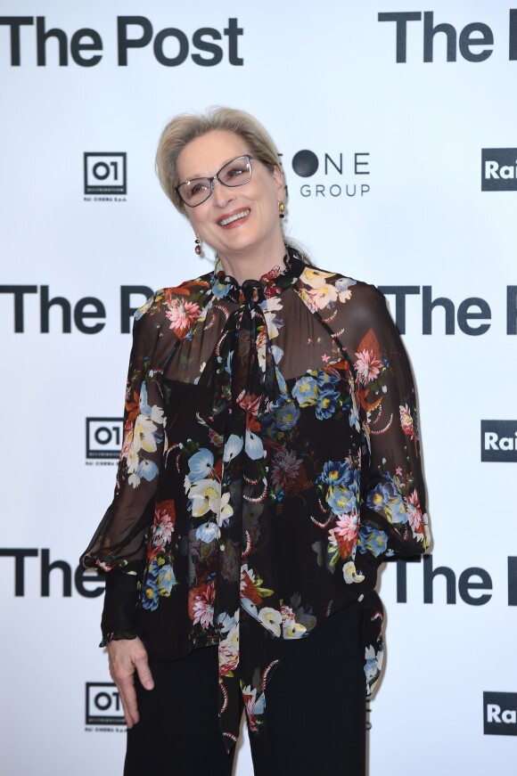 Meryl Streep - L'équipe du film "The Post" posent avant la conférence de presse à Milan le 15 janvier 2018.