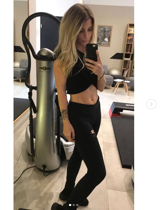 Emilie Fiorelli à la salle de sport - Instagram, 7 novembre 2018