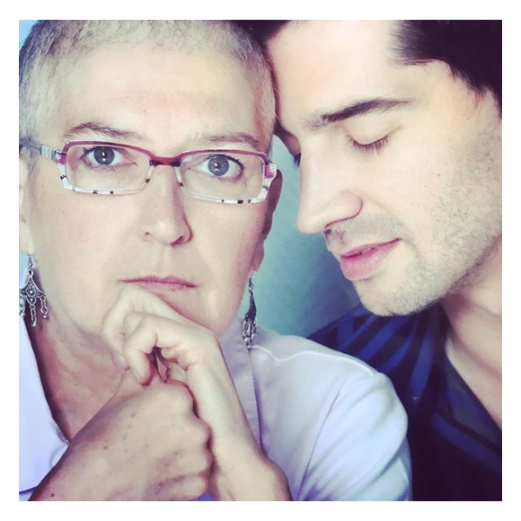 Mathieu Johann et sa maman, un cliché dévoilé le 16 mai 2018.