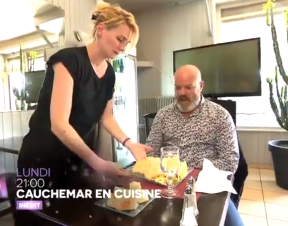 Elodie et Philippe Etchebest dans "Cauchemar en cuisine", 10 décembre 2019, M6