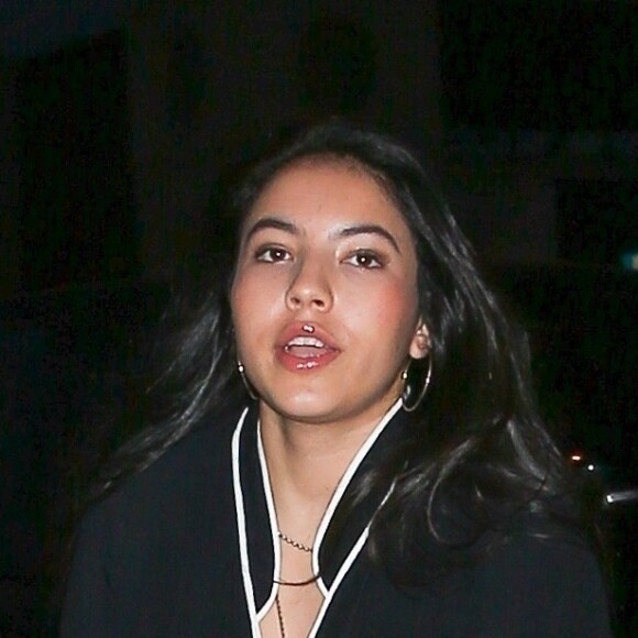 Noor Alfallah, la compagne de Mick Jagger arrive au restaurant Craig à West Hollywood le 30 avril 2018.