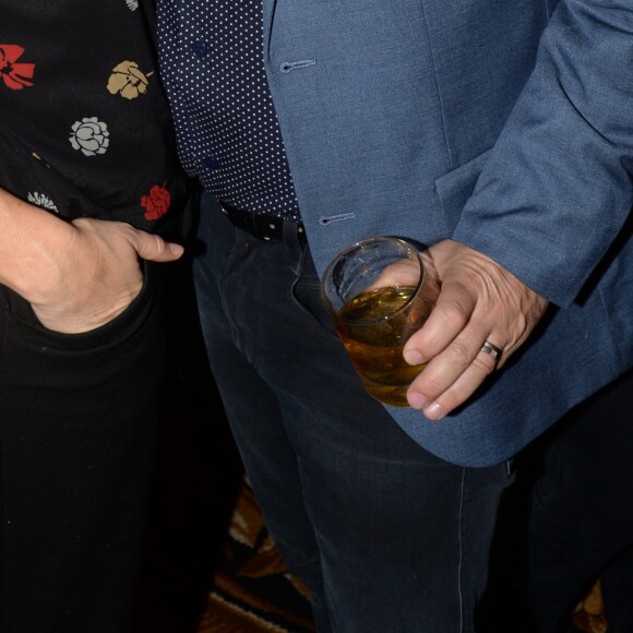 Exclusif - Bruno Solo et sa femme Véronique - 40e anniversaire d'Arnaud Ducret à La Gioia à Paris le 9 décembre 2018 © Rachid Bellak/Bestimage