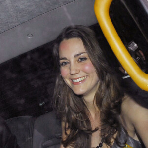 Kate Middleton en soirée à Londres en janvier 2007.