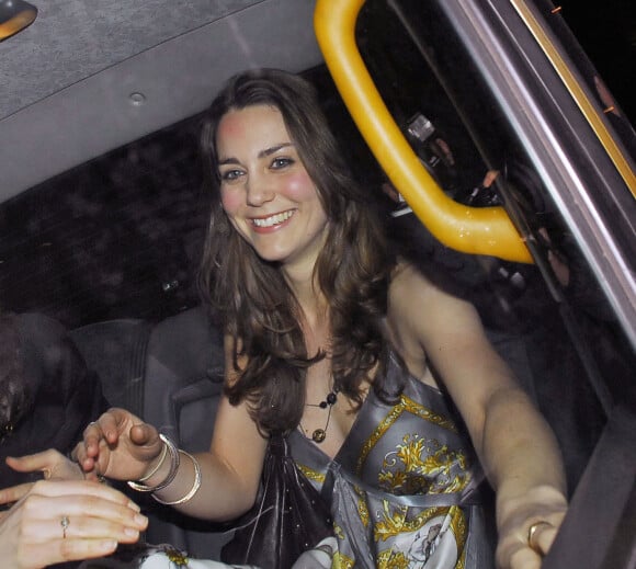 Kate Middleton en soirée à Londres en janvier 2007.