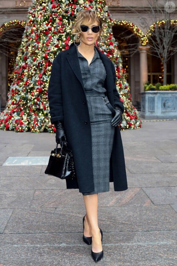 Jennifer Lopez au Palace Hotel à New York, le 12 décembre 2018