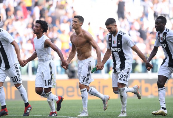 Cristiano Ronaldo après le match Juventus de Turin Juventus - Sassuolo à Turin, le 16 septembre 2018.