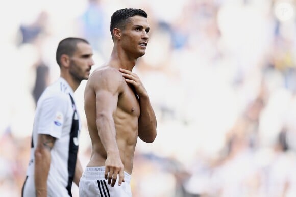 Cristiano Ronaldo après le match Juventus de Turin Juventus - Sassuolo à Turin, le 16 septembre 2018.