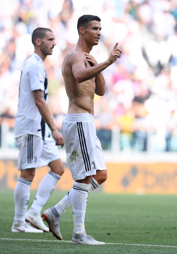 Cristiano Ronaldo après le match Juventus de Turin Juventus - Sassuolo à Turin, le 16 septembre 2018.