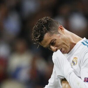 Cristiano Ronaldo of Real Madrid reflects on the disallowed goal during the UEFA Champions League Final match at the NSK Olimpiyskiy Stadium, Kiev, Ukraine on May 26, 2018. Photo by David KleinPA Photos/ABACAPRESS.COM26/05/2018 - Kiev