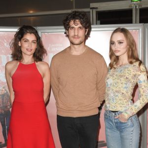 Laetitia Casta, Louis Garrel et Lily-Rose Depp - Avant-première du film "L'Homme fidèle" au cinéma MK2 Bibliothèque à Paris, le 17 décembre 2018. © Coadic Guirec/Bestimage