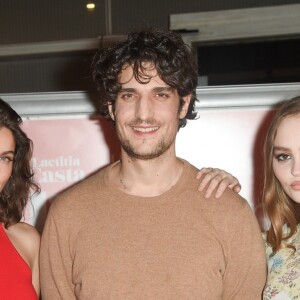 Laetitia Casta, Louis Garrel et Lily-Rose Depp - Avant-première du film "L'Homme fidèle" au cinéma MK2 Bibliothèque à Paris, le 17 décembre 2018. © Coadic Guirec/Bestimage