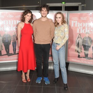 Laetitia Casta, Louis Garrel et Lily-Rose Depp - Avant-première du film "L'Homme fidèle" au cinéma MK2 Bibliothèque à Paris, le 17 décembre 2018. © Coadic Guirec/Bestimage