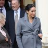 Meghan Markle, duchesse de Sussex, visite le foyer Royal Variety de "Brinsworth House", à Twickenham, Royaume Uni, le 18 décembre 2018.