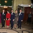 La reine Silvia de Suède entourée de sa famille au théâtre Oscar à Stockholm le 18 décembre 2018 pour la célébration de son 75e anniversaire.