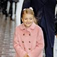  La princesse Estelle de Suède au théâtre Oscar à Stockholm le 18 décembre 2018 pour la célébration du 75e anniversaire de la reine Silvia. 