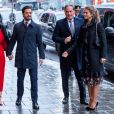  Le prince Carl Philip, la princesse Sofia, la princesse Madeleine de Suède et Christopher O'Neill au théâtre Oscar à Stockholm le 18 décembre 2018 pour la célébration du 75e anniversaire de la reine Silvia. 