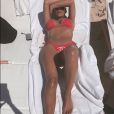 Kim Kardashian aux îles Turques-et-Caïques. Avril 2018.