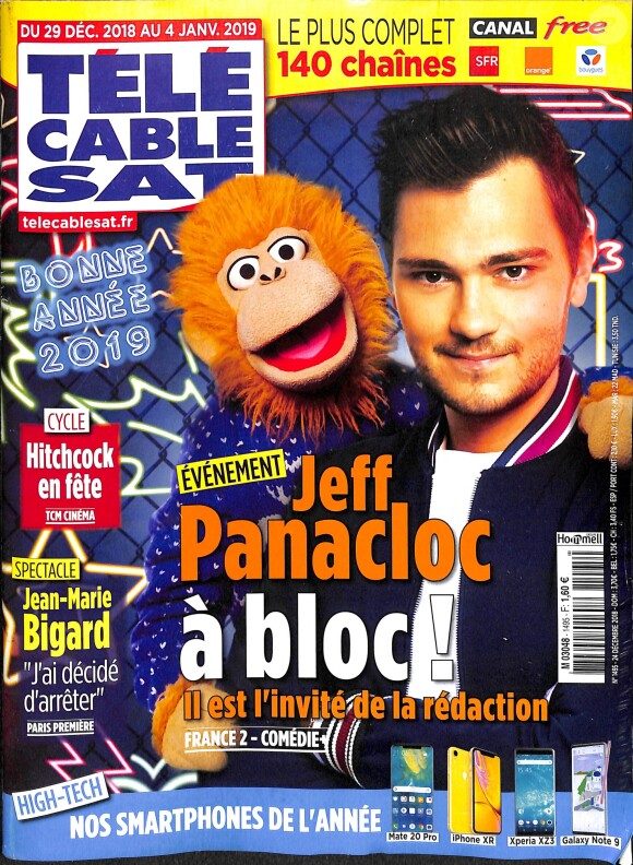 Magazine "Télé Câble Sat", en kiosques le 24 décembre 2018.