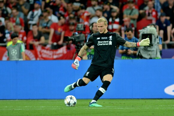 Le gardien de Liverpool Loris Karius - Le Real Madrid remporte la Ligue des Champions face au FC Liverpool à Kiev le 26 mai 2018  KYIV, UKRAINE - MAY 26, 2018: FC Liverpool goalkeeper Loris Karius during the Champions League Final soccer match between Real Madrid and Liverpool at the NSC Olympic Stadium (Photo by Alexandr Gusev / Pacific Press)26/05/2018 - Kiev