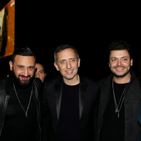 Exclusif - Sandrine Sebbane, Cyril Hanouna, Gad Elmaleh, Kev Adams et Judith Mergui - Grande soirée solidarité de l'Appel national pour la tsédaka, autour du parrain Gad Elmaleh, au palais des Congrés à Paris, le 17 décembre 2018. © Dominique Jacovides/Bestimage