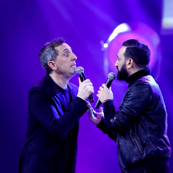 Exclusif - Gad Elmaleh et Cyril Hanouna - Grande soirée solidarité de l'Appel national pour la tsédaka, autour du parrain Gad Elmaleh, au palais des Congrés à Paris, le 17 décembre 2018. © Dominique Jacovides/Bestimage