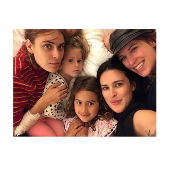 Rumer Willis avec ses soeurs Scout LaRue, Evelyn, Mabel et Tallulah le 1er janvier 2019.