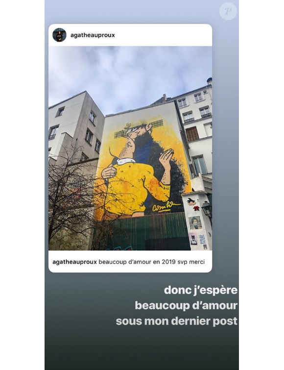Agathe Auproux pousse un coup de gueule sur Instagram, 5 janvier 2019