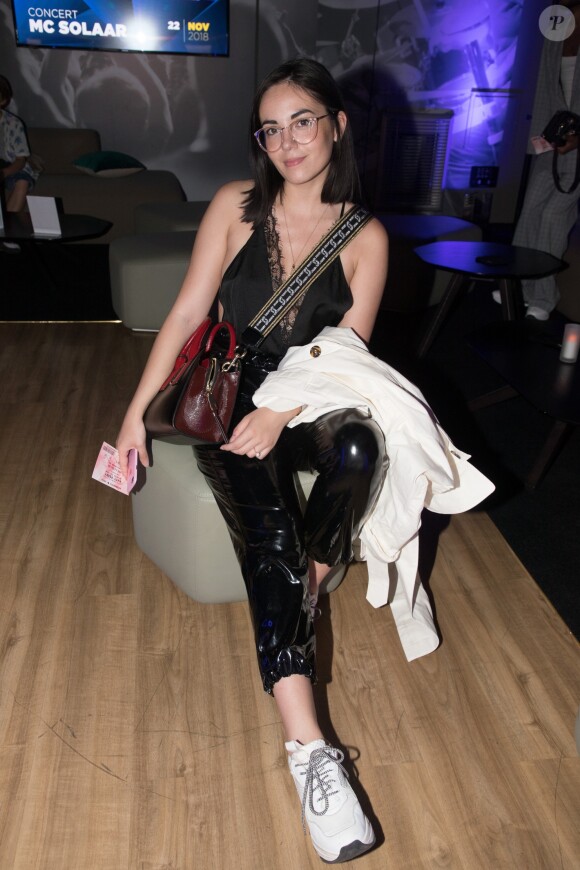Exclusif - Agathe Auproux au concert de Katy Perry à l'AccorHotels Arena à Paris le 30 mai 2018.