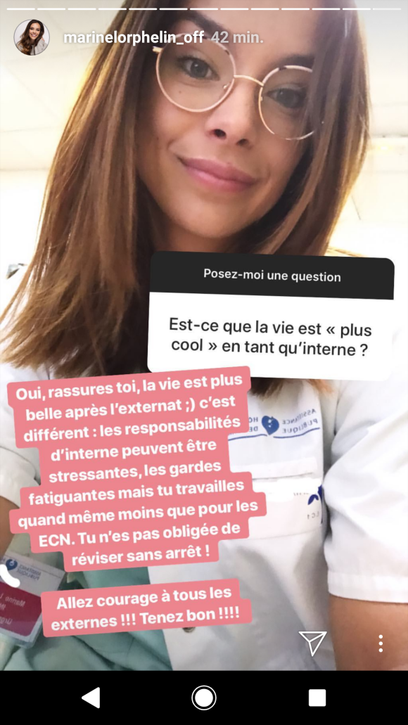 Marine Lorphelin répond aux questions des internautes sur Instagram, 5 janvier 2019