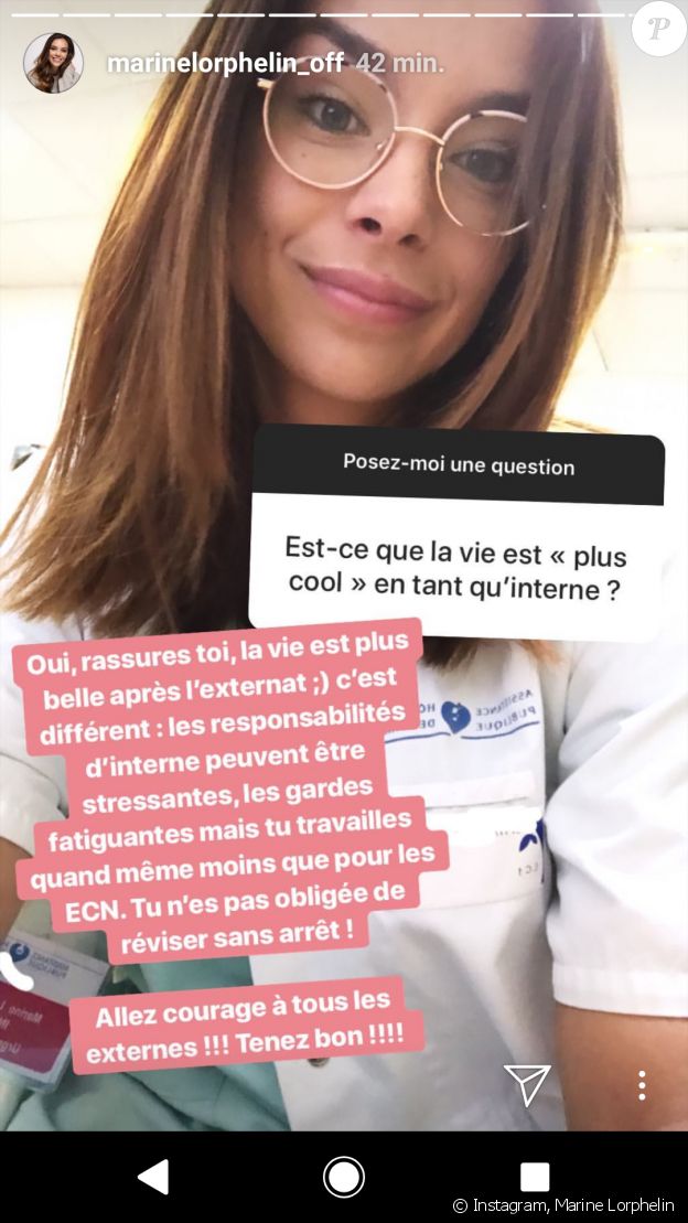 Marine Lorphelin répond aux questions des internautes sur Instagram, 5 janvier 2019