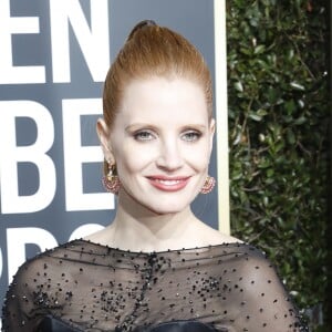 Jessica Chastain au photocall de la 76ème cérémonie annuelle des Golden Globe Awards au Beverly Hilton Hotel à Los Angeles, Californie, Etats-Unis, le 6 janver 2019.