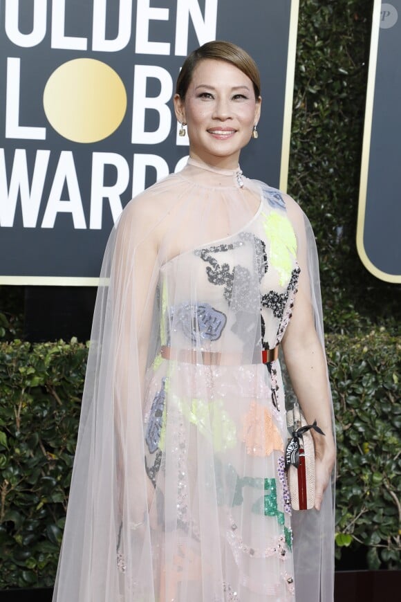 Lucy Liu - Photocall de la 76ème cérémonie annuelle des Golden Globe Awards au Beverly Hilton Hotel à Los Angeles, le 6 janvier 2019.