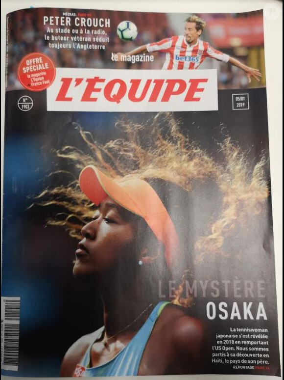Couverture du Magazine L'Equipe, numéro du 5 janvier 2018.