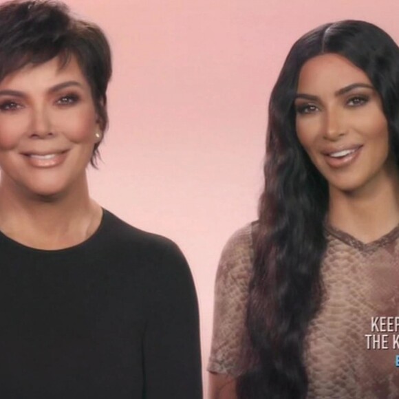 Kris Jenner et Kim Kardashian. Décembre 2018.