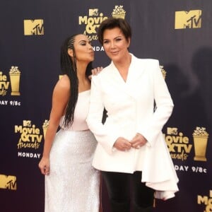 Kim Kardashian West et sa mère Kris Jenner - "MTV Movie And TV Awards" à Santa Monica le 16 juin 2018.