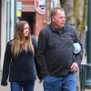 Thomas Markle Junior fait du shopping avec sa fancée Darlene Blount dans la petite ville de Grants Pass dans l'Oregon. Le 21 février 2018