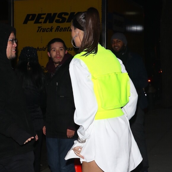 Bella Hadid et Jesse Jo Stark arrivent au dîner Chrome Hearts & Louis Vuitton à New York, le 9 janvier 2019.