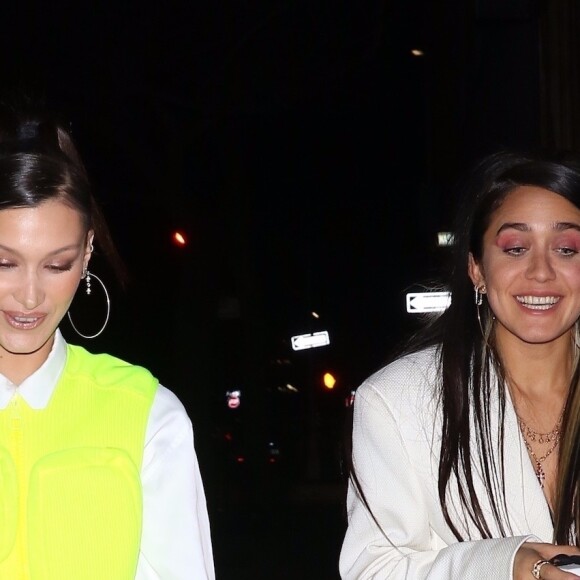 Bella Hadid et Jesse Jo Stark arrivent au dîner Chrome Hearts & Louis Vuitton à New York, le 9 janvier 2019.